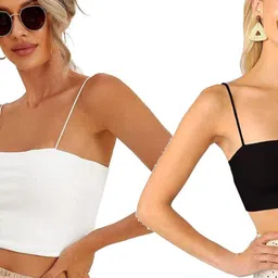 SRISARAS Women Pack Of 2 Shoulder Straps Cotton Bralette Top-image-40