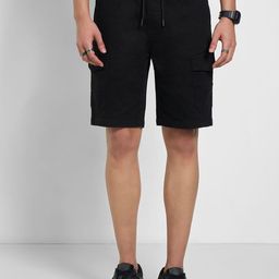 People Men Regular Fit Mid-Rise Cotton Shorts-image-16