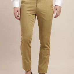 Turtle Men Printed Relaxed Tapered Fit Chinos Trousers-image-89