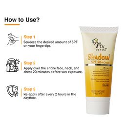 FIXDERMA 2-Pcs Shadow Sunscreen SPF50+ Cream For Dry Skin with PA+++ Protection - 40g each image 5