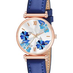 CSAMON Women Dial & Leather Straps Analogue Watch C34 RG Fosil BLU Leather_F-image-84
