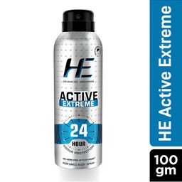 HE Set Of 2 Men Active Extreme Perfumed Body Spray Deodorant - 100g Each image 5