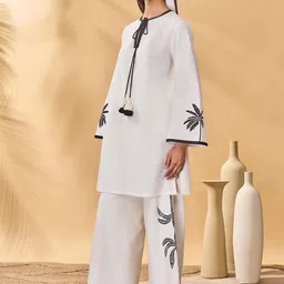 Masaba Trellis Palm Printed Co-ord Set image 5