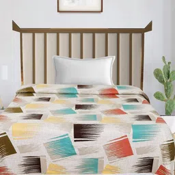 RD TREND Cream-Coloured Microfiber AC Room 150 GSM Single Bed Dohar-13