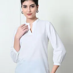 Tushita Women Solid Round Neck Cotton Top-picture-25