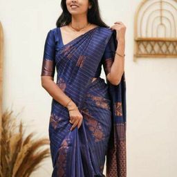 Rujave Ethnic Motifs Woven Design Zari Kanjeevaram Saree-image-40