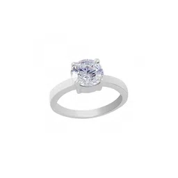 GenZcomplex Silver-Plated Brass Zircon Finger Ring-91