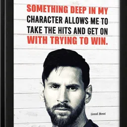Chaka Chaundh Lionel Messi Quotes Wall Art-image-50