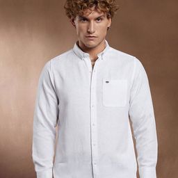 Campus Sutra Men Comfort Fit Solid Button-Down Collar Cotton Casual Shirt-picture-44