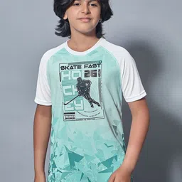Technosport Boys Printed Antimicrobial Slim Fit T-shirt-image-78