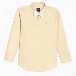 Allen Solly Junior Boys Spread Collar Solid Cotton Slim Fit Casual Shirt-image-59