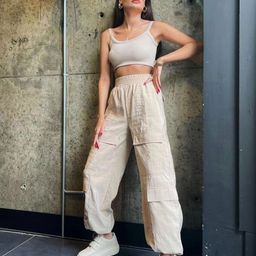 Outzidr Women Mid Rise Cargos Trousers-image-88