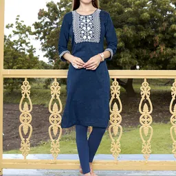Anouk Rustic Women Floral Embroidered Thread Work Kurta-image-19