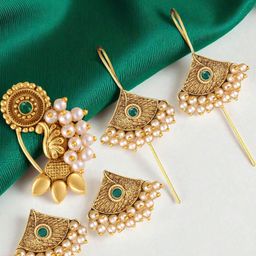 VIVASTRI Women Gold Jewellery Set-image-75