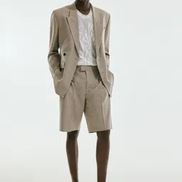 H&M Loose Fit Tailored Shorts-image-73