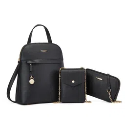 RAVE Women Backpack With Sling Bag & Zip Pouch-13