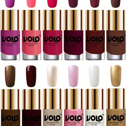VOLO Set Of 12 Luxury Super Shine Nail Polish- 9.9ml Each- Combo- No- 86-image-60
