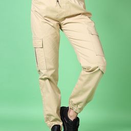 V-Mart Women Mid-Rise Cotton Joggers Trousers-picture-39