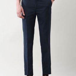 Arrow New York Men Slim Fit Formal Trousers-picture-0