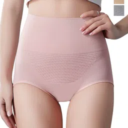SHREE GANESH FASHION Pack Of 3 Cotton High Rise Tummy Shapewear-image-69