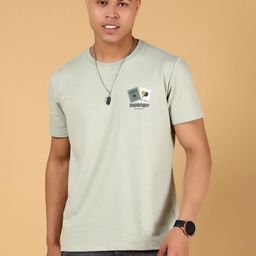 V-Mart Men Graphic Printed Round Neck Cotton T-shirt-picture-8