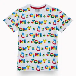 Gini and Jony Boys Typography Printed Applique T-shirt-picture-11