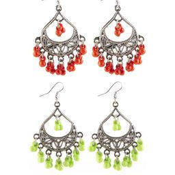Creative Frogs Set Of 2 Silver-Plated Teardrop Shaped Drop Earrings-10