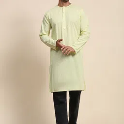 Moda Rapido Round Neck Long Sleeves Cotton Straight Kurta-image-66