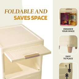Kuber Industries Cream-Coloured 3 Pieces Multi-Utility Organisers image 5