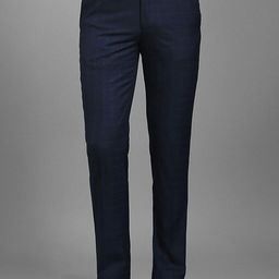 Louis Philippe Men Checked Trousers-image-99