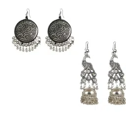 ZURIKRISHA Silver Alloy Earrings-image-44