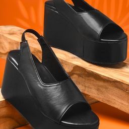 Froh Feet Women Open Toe Flatform Heel Sandals-picture-19