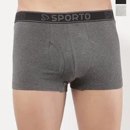 Sporto by Macho Pack Of 3 Combed Cotton Trunks-picture-1