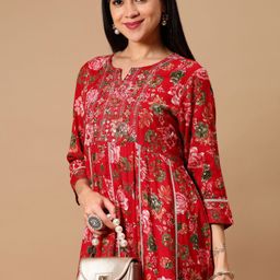 V-Mart Women Printed Embroidered Kurta-picture-44