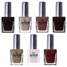 JUICE One Coat Set Of 7 Long-Wearing & Quick Dry Glossy Nail Polish - 11 ml Each-6