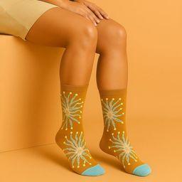 ZEVORA Patterned Calf Length Socks-image-34