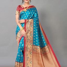 Printed Mysore Art Silk Saree-12