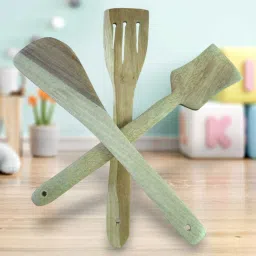 Wooden kitchen spoon set for cooking Wooden & serving Spoon Set (Pack of 3) Wooden Serving Spoon Set-9