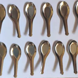 12PCS Stainless Steel Small Masala Spoon Disposable Steel Serving Spoon, Sugar Spoon, Table Spoon, Tea Spoon Set-23