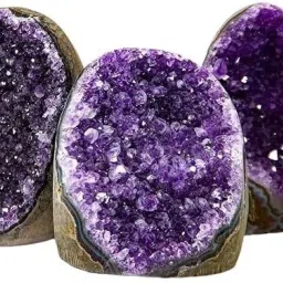 Deep Purple Uruguay Amethyst Cluster Geode For Reiki Healing and Meditation Polished Round Crystal Stone-image-64