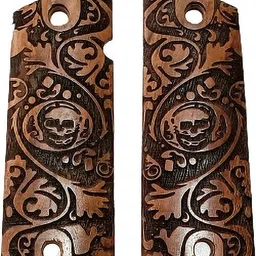 sandhugunhouse .45 Bore Webley Pistol Wood Handicraft Grip 1911 Punisher Racquet Carry Case/Cover Free Size-picture-35