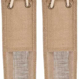 Reusable 1 Liter Water Bottle Cover for office,school Pack of 2 Jute Gift Bags-image-11