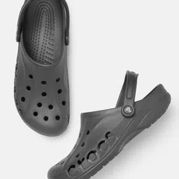 Crocs Unisex Grey Baya Clogs-17