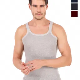 inner element Men's Pack Of 4 Cotton Gym Vest-image-90
