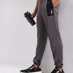 HRX by Hrithik Roshan Men Colourblocked Detail Mid-Rise Rapid-Dry Training Joggers-image-52