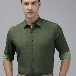 Van Heusen Men Slim Fit Opaque Printed Formal Shirt-image-42