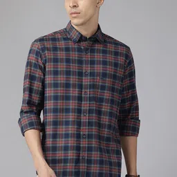ColorPlus Cotton Checked Casual Shirt-picture-34