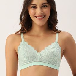 DressBerry Turquoise Blue Lace Non-Wired Non Padded Everyday Bra-picture-20