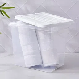 Home Centre Transparent Omnia Secure Storage Box with Lid image 2