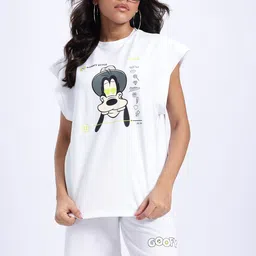 glitchez Disney Chill Goofy Print Oversize Co-Ords-58